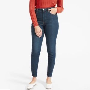 Everlane The authentic Stretch High Rise Skinny Jean Sz 27 ankle medium wash